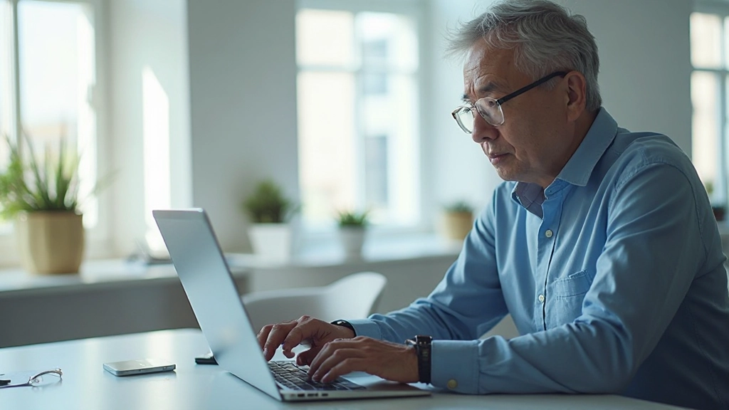 Профессиональная консультация по цифровому маркетингу в современном офисе с ноутбуком и аналитикой