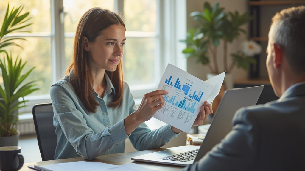 Маркетолог изучает статистику охвата и аудитории