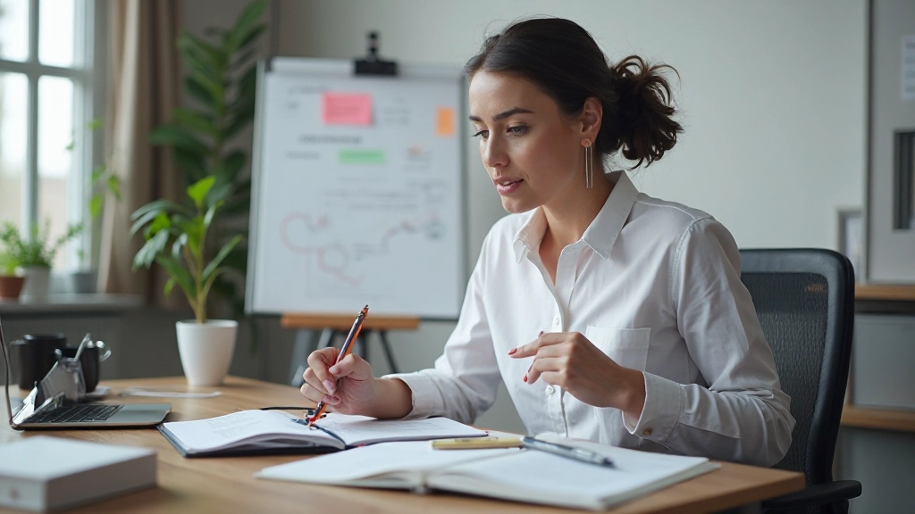 Человек разбивает большую цель на маленькие управляемые шаги